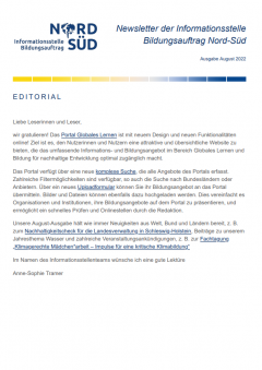 Vorschau Newsletter August 2022
