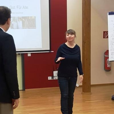 STUBE - Gesundheitssysteme stärken - Präsentation - Leiterin Frau Daria Gorniak