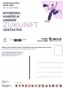 Postkarte Global Education Week 2026