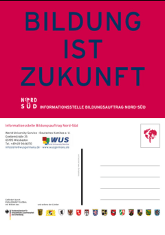 Postkarte Bildung ist Zukunft