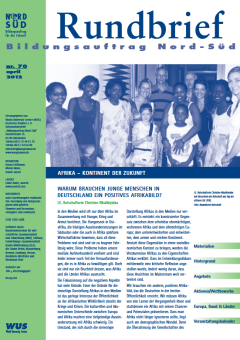 Cover des Rundbriefs Bildungsauftrag Nord-Süd Nr. 70