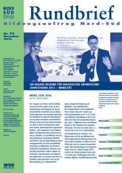 Cover des Rundbriefs Bildungsauftrag Nord-Süd Nr. 73