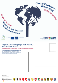 Vorschaubild Postkarte Global Education Week 2025