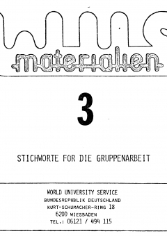 WUS Materialien 3 – Stichworte für die Gruppenarbeit