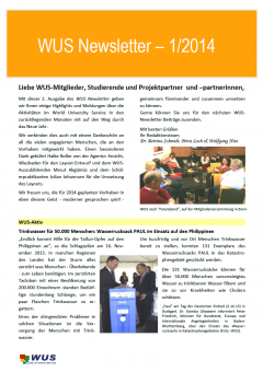 WUS Newsletter 2014