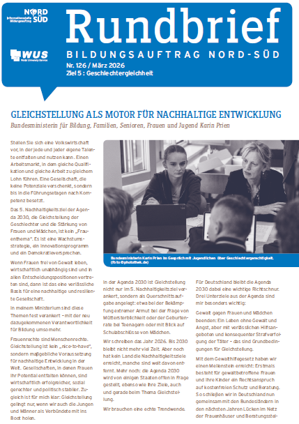 Cover des Rundbriefs Bildungsauftrag Nord-Süd Nr. 126