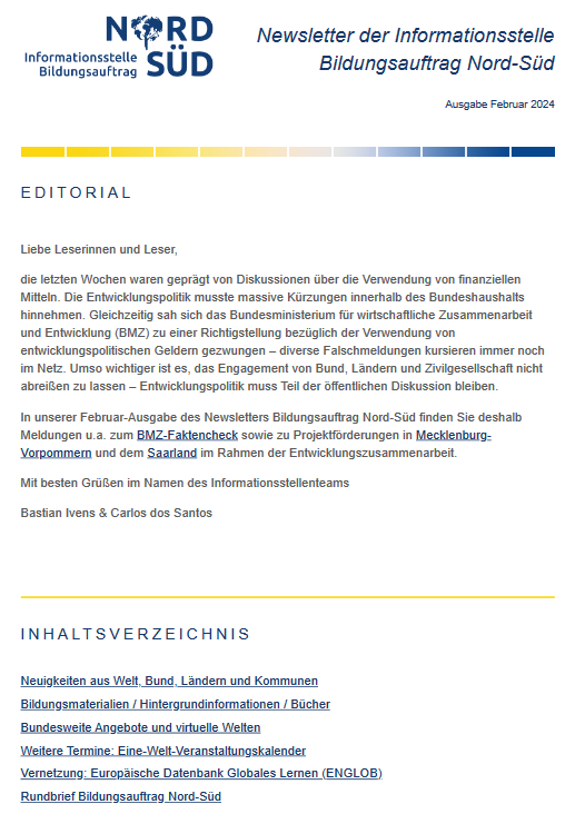 Vorschau Newsletter Februar 2024