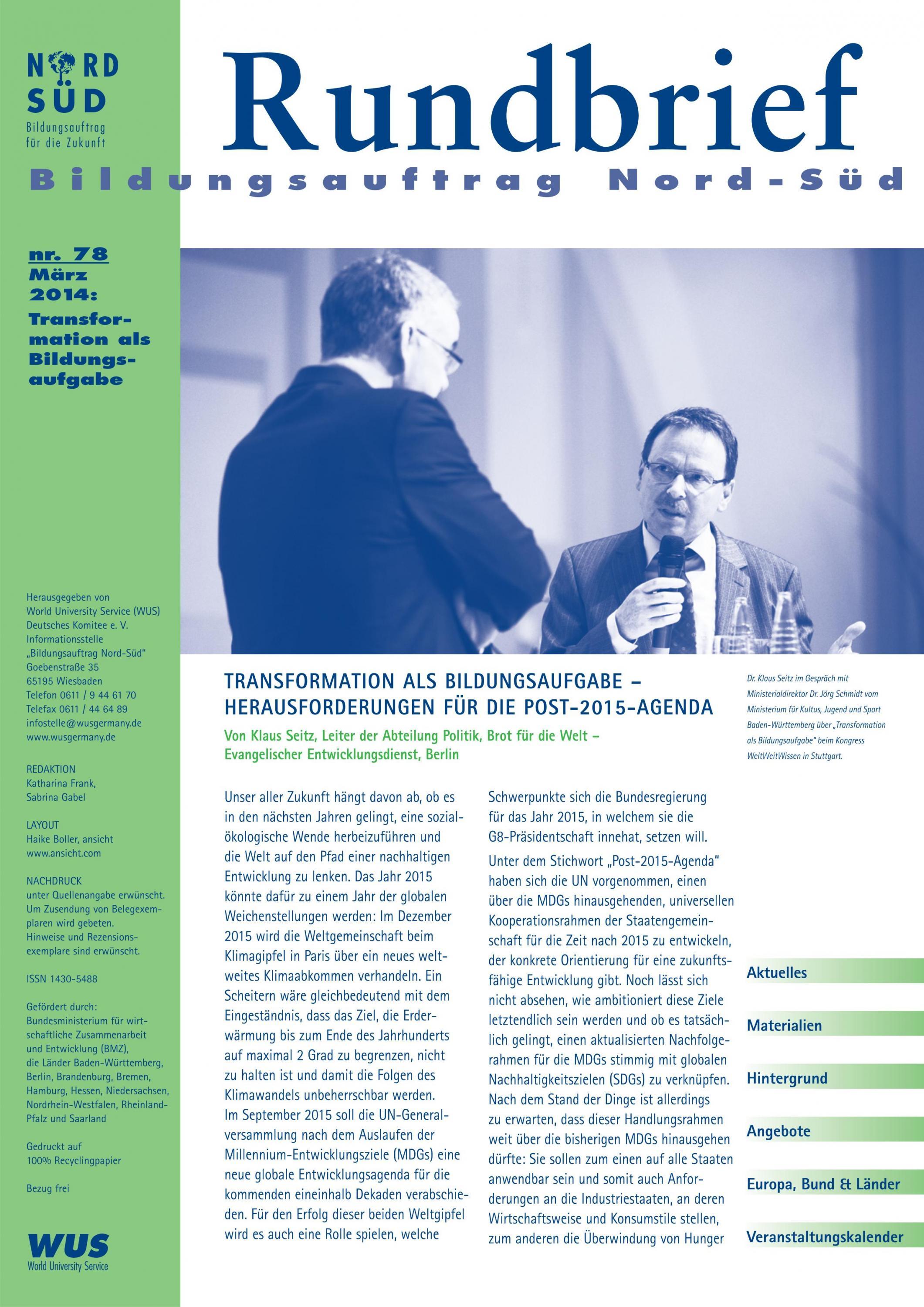 Cover Rundbrief 78