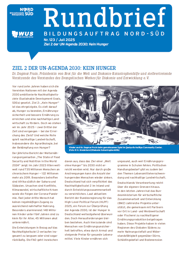 Cover des Rundbriefs Bildungsauftrag Nord-Süd Nr. 122