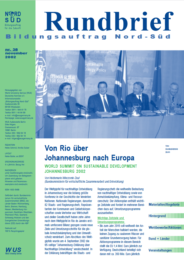 Cover Rundbrief 38