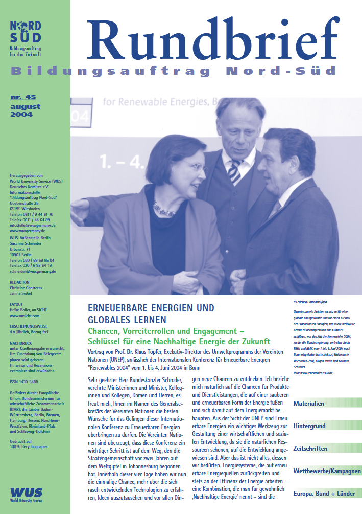 Cover Rundbrief 45