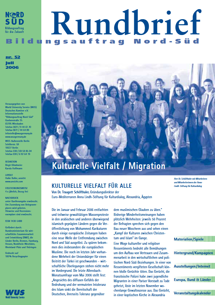 Cover Rundbrief 52