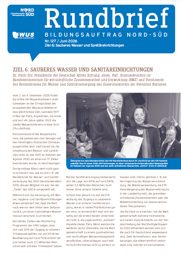 Cover des Rundbriefs Bildungsauftrag Nord-Süd Nr. 127