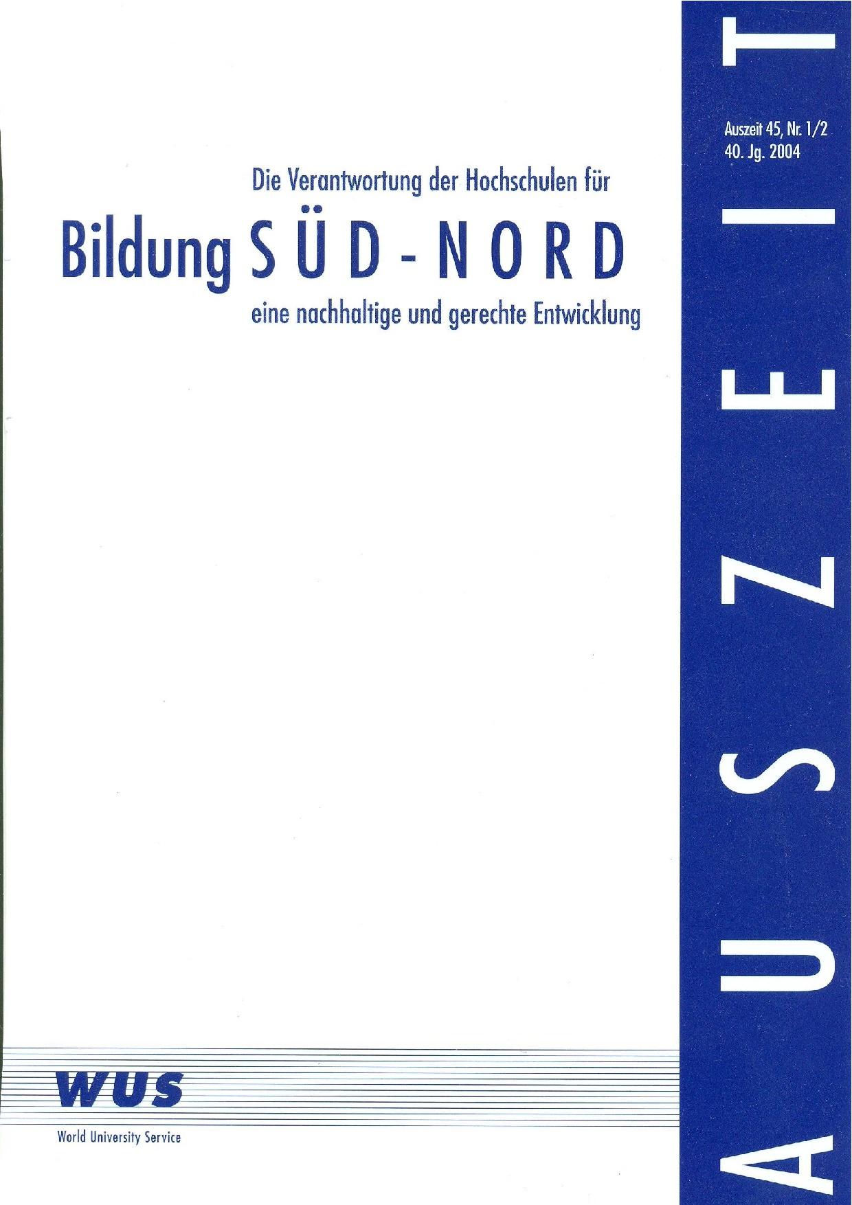Titelblatt von Bildung Süd-Nord