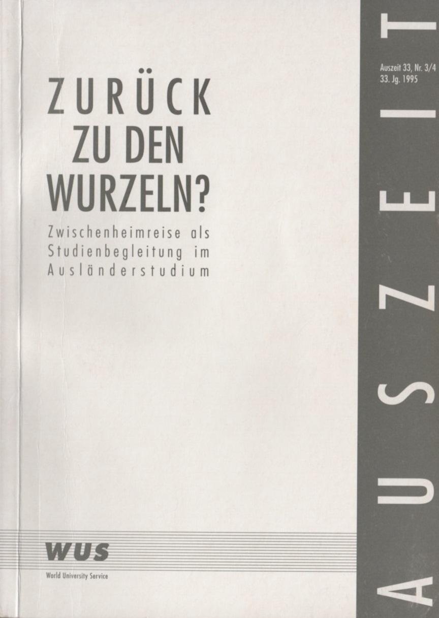 Titelblatt Zurück zu den Wurzeln