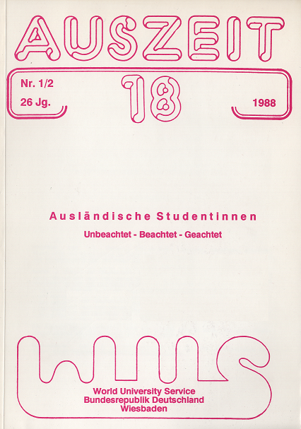 Titelblatt Ausländische Studentinnen