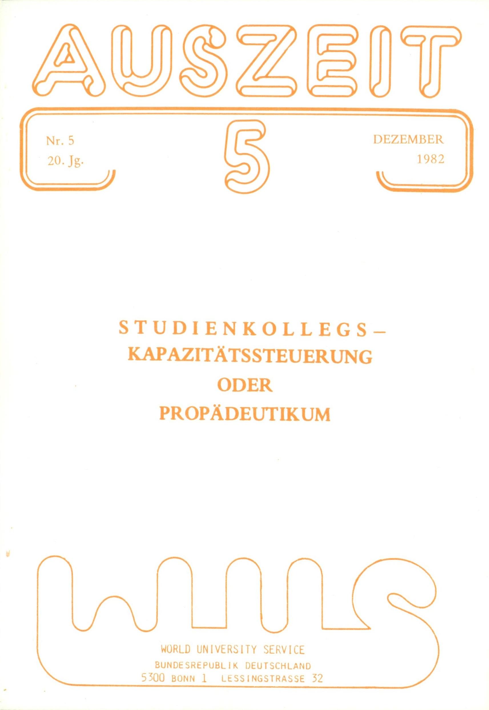 Titelblatt Studienkollegs