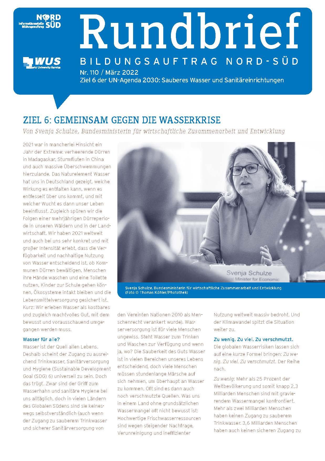 Cover Rundbrief 110