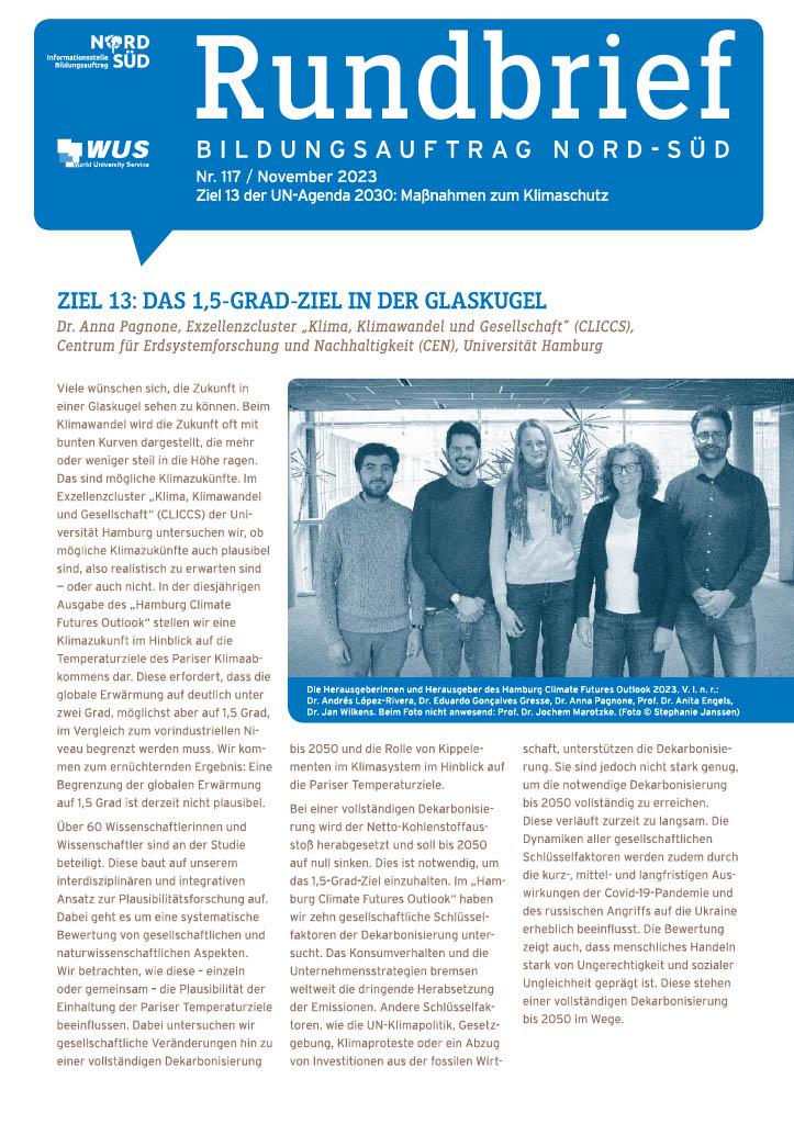 Cover des Rundbriefs Bildungsauftrag Nord-Süd Nr. 117