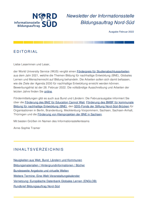 Vorschau Newsletter Februar 2022