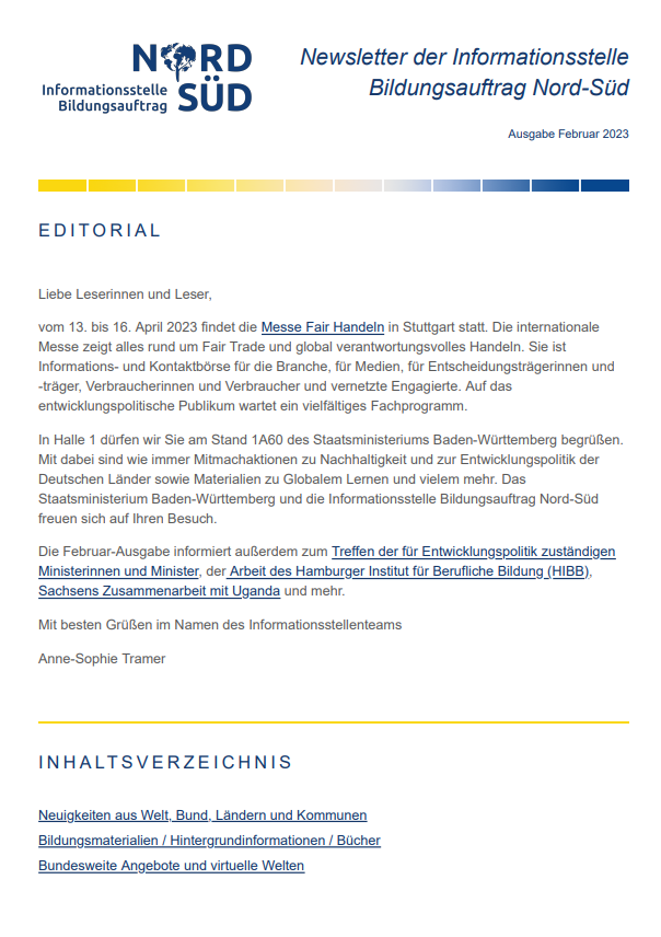 Vorschau Newsletter Februar 2023