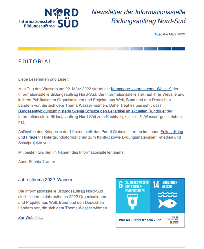 Vorschau Newsletter März 2022