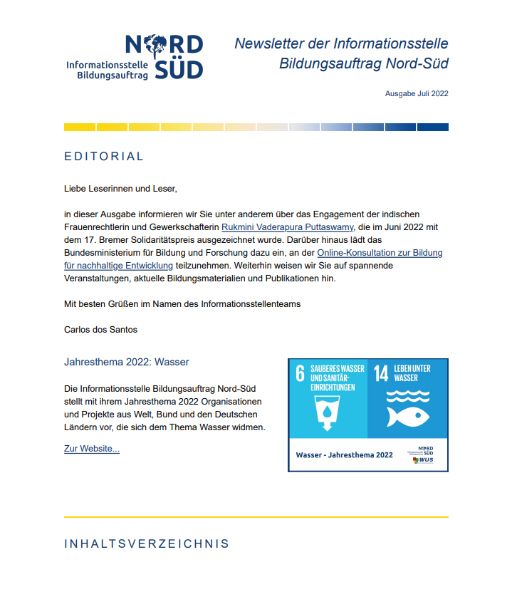 Vorschau Newsletter Juli 2022