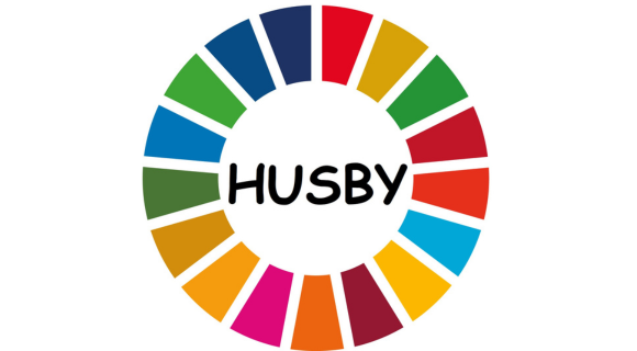 SDG-Rad mit dem Schriftzug "Husby" in der MItte